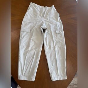 Light Cream Cargo Jogger Pants